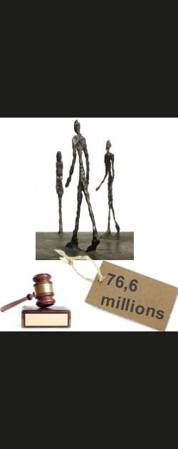 La sculpture &quot;L'homme qui marche&quot; de Giacometti