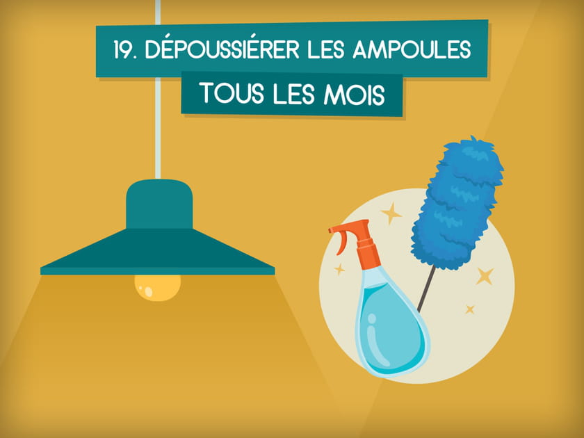 D&eacute;poussi&eacute;rer les ampoules