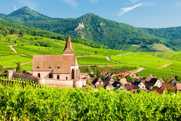 Hunawihr, "Plus Beau Village de France" sur la Route des Vins d'Alsace