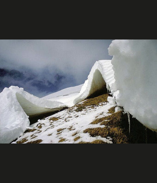 La reptation de la neige