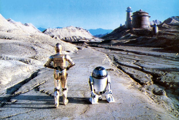Anthony Daniels et Kenny Baker dans "Star Wars"