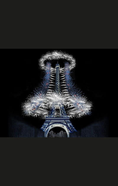Feu d'artifice pour les 120&nbsp;ans de la Tour Eiffel