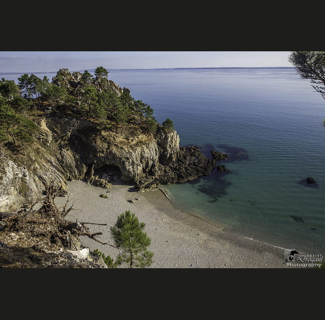 La crique de l&rsquo;&icirc;le Vierge en Bretagne