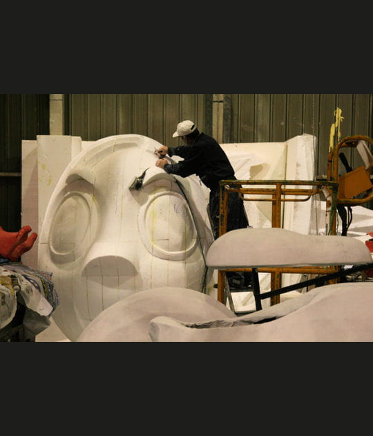 Sculptures en polystyr&egrave;ne