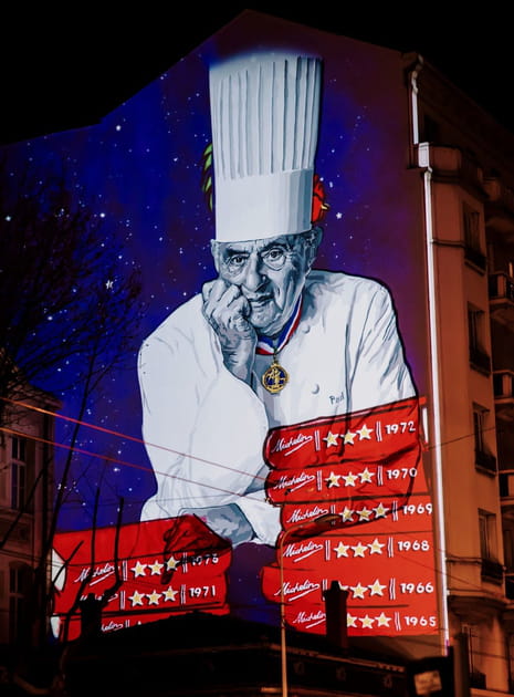 Une peinture murale &agrave; son effigie