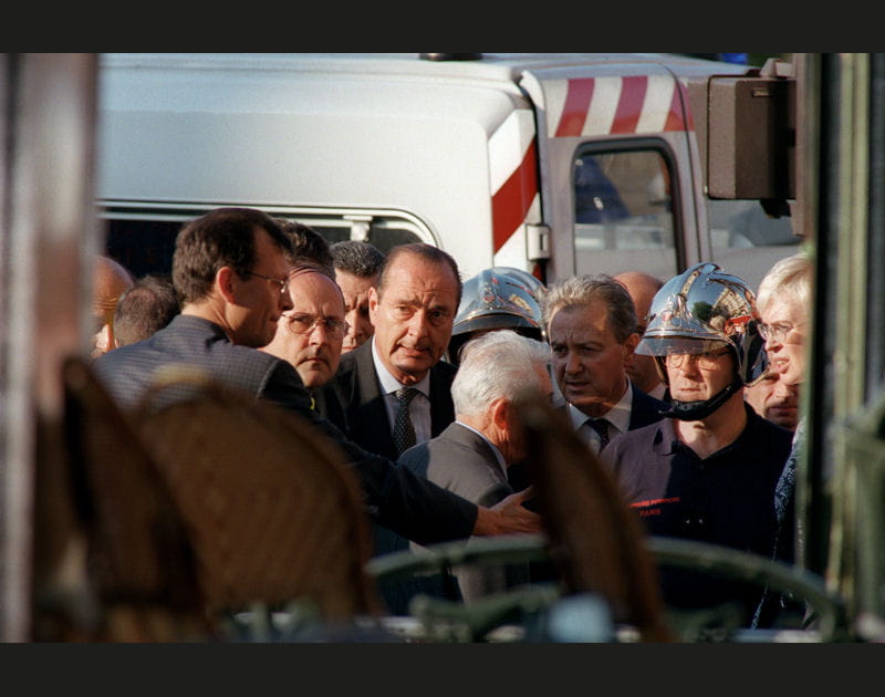 25 juillet 1995 - 19h30 : le pr&eacute;sident arrive