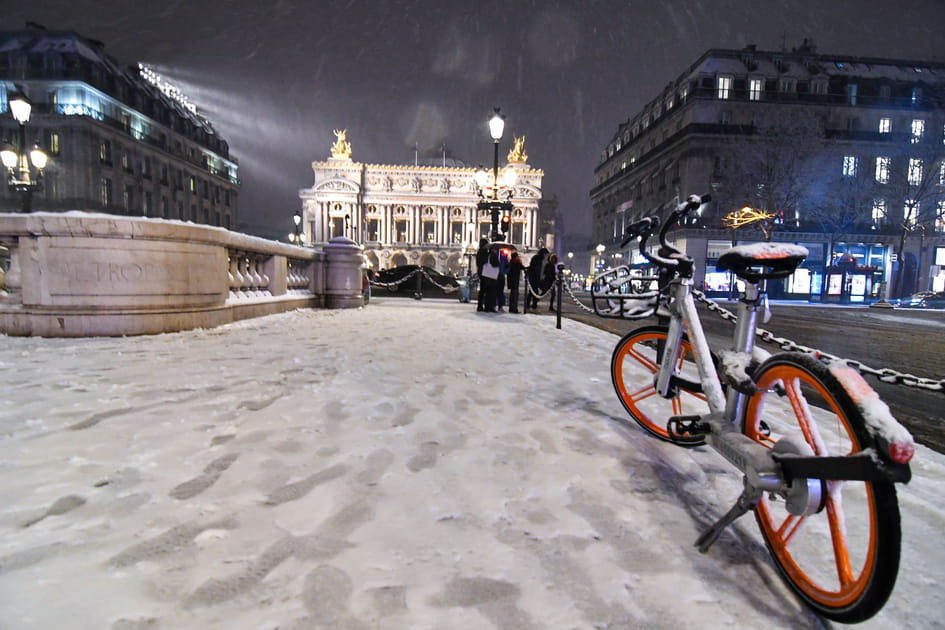 Les images de la neige &agrave; Paris et en France