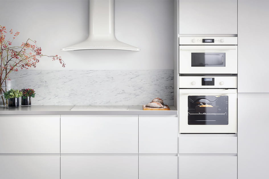 Une cr&eacute;dence en marbre pour habiller la cuisine