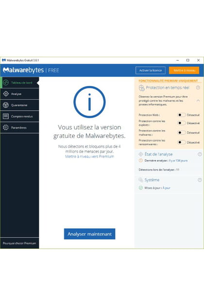 V&eacute;rifiez la pr&eacute;sence de virus