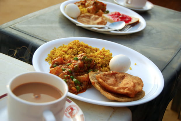 En Inde du Nord, paratha et curry