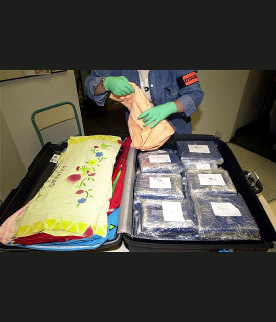 Valise de... 33&nbsp;kilos de coca&iuml;ne