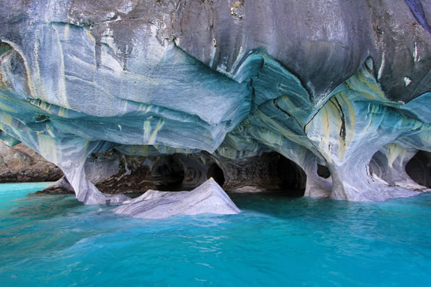 La cathédrale de Marmol en Patagonie