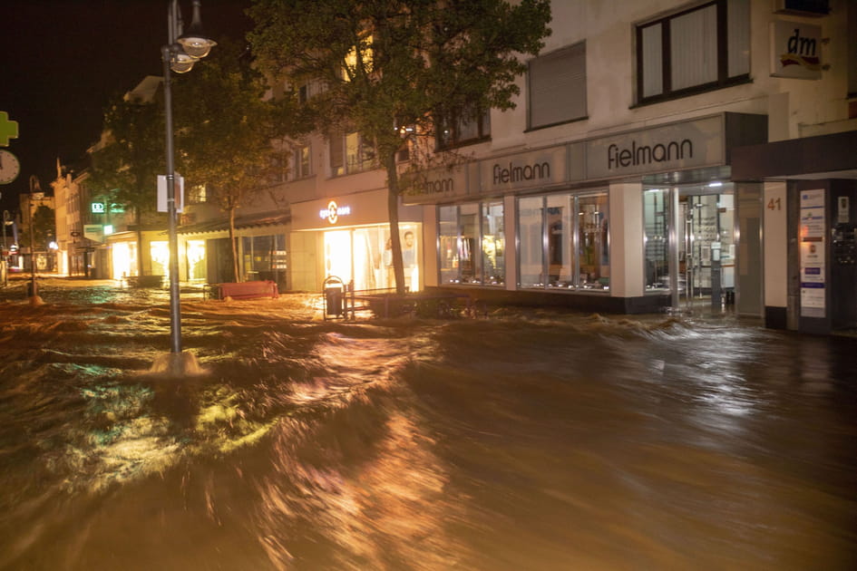 Les images des inondations en Allemagne et en Belgique