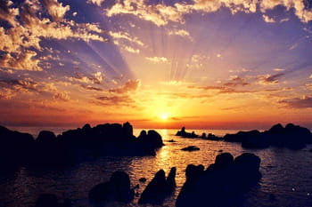 Lumières au coucher du soleil