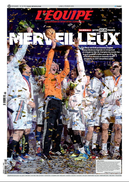 Handballeurs en 2015 : &quot;Merveilleux&quot;