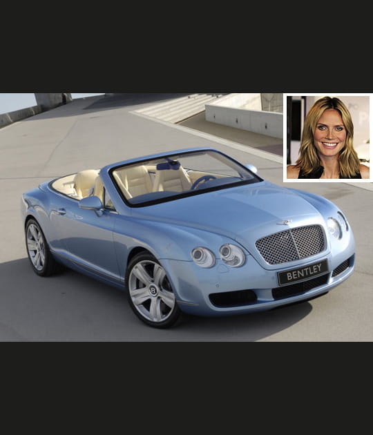 Heidi Klum en&nbsp;Bentley Continental&nbsp;GTC