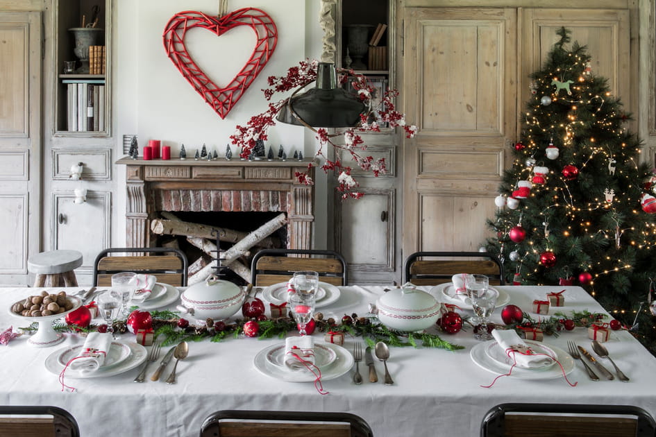 Une table de No&euml;l classique
