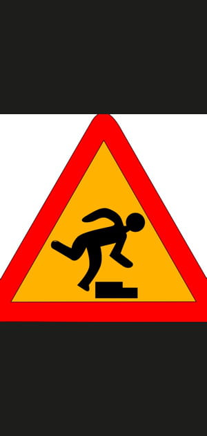 Tomber dans le panneau