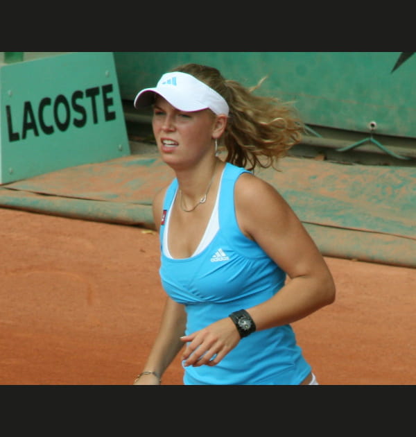 Caroline Wozniacki et la fausse attaque de kangourou