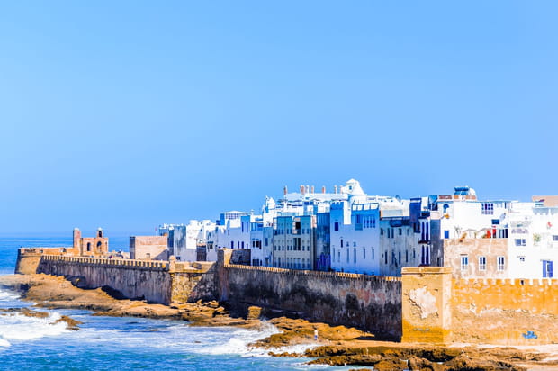 Dans la ville portuaire d'Essaouira au Maroc