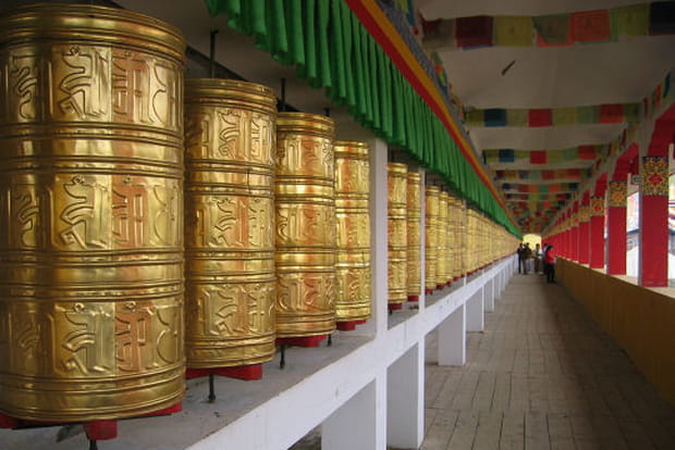 Dans une lamaserie du Sichuan