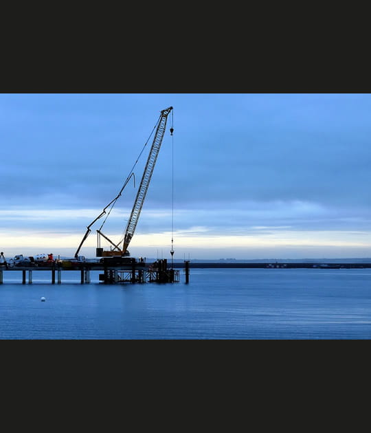 Construction du port de plaisance