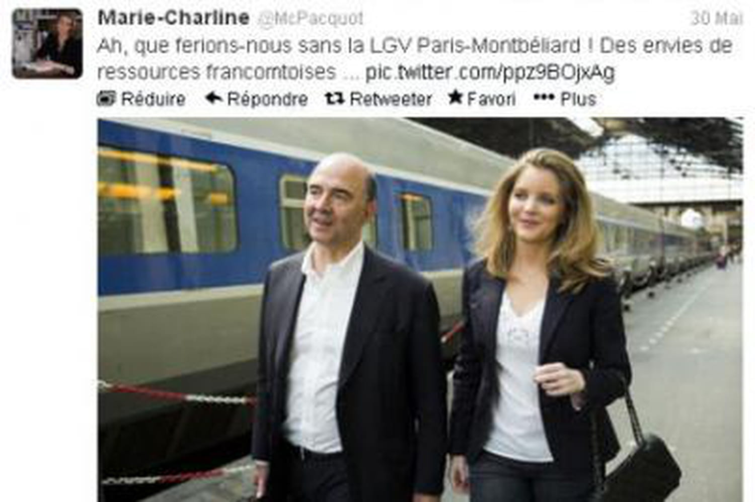 Marie-Charline Pacquot : la fiancée de Moscovici fait parler jusqu'à Londres