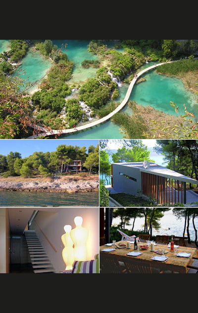 Maison d'architecte au bord de l'eau en Croatie