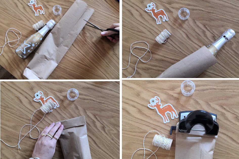 Faire une pochette pour emballer un objet rond ou courbe&nbsp;: la fermer