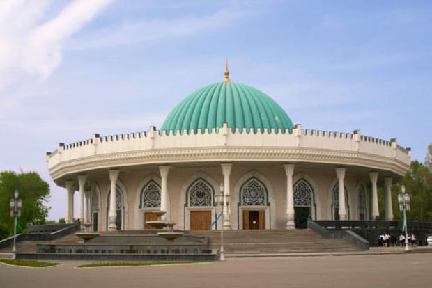 Un parc public à Tachkent