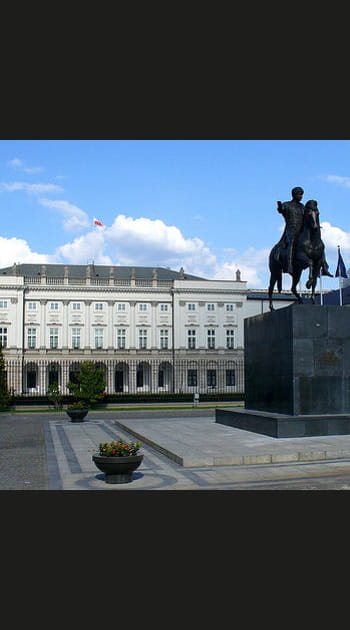 R&eacute;publique de Pologne : le palais pr&eacute;sidentiel de Varsovie