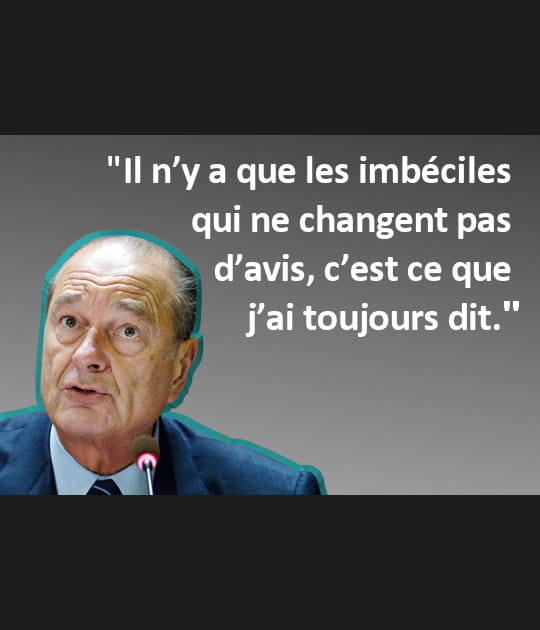 Jacques Chirac, l'art d'&ecirc;tre constant