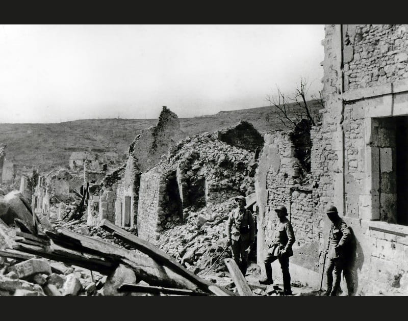 Les ruines de Craonne