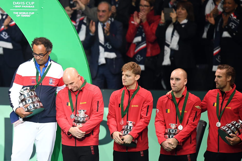 Yannick Noah console Johan Van Herck