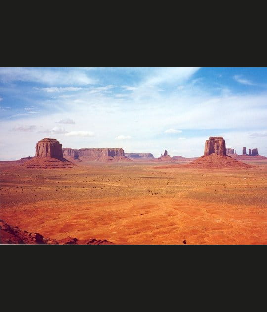 Perspective dans la Monument Valley