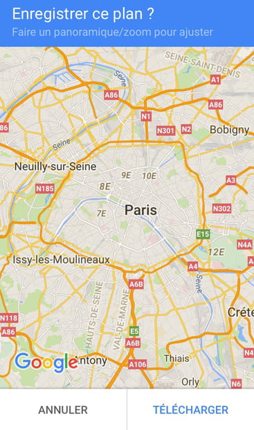 Utiliser Google Maps hors connexion