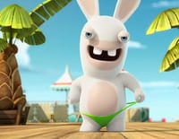 Les lapins crétins : invasion : Lapin 000. - Mad Lapin & clones crétins. - La mouche du Dr Mad Lapin