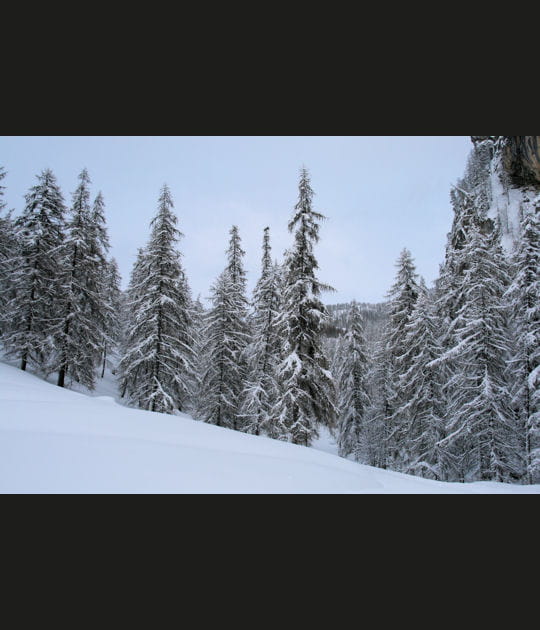 Ciel bleu pour pays blanc