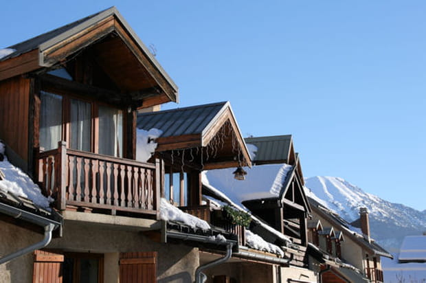 Lignée de chalets