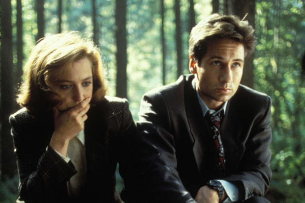 David Duchovny et Gillian Anderson dans "X-Files"