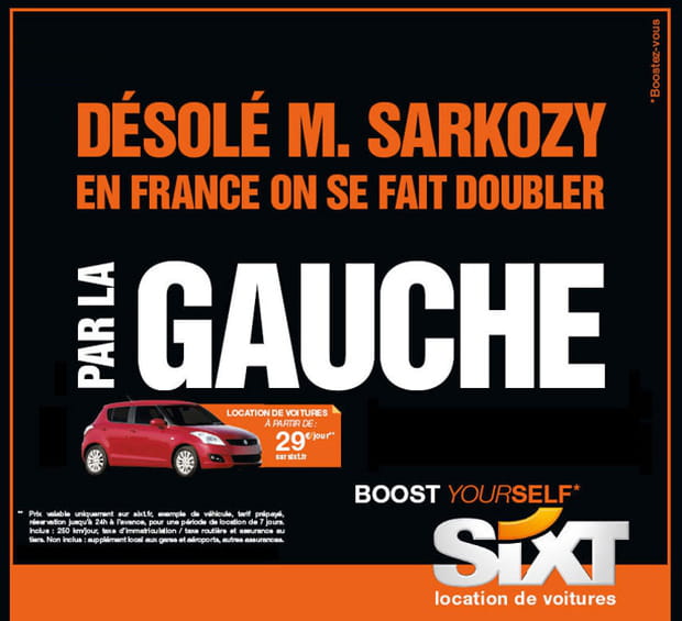 Sarkozy doublé par la gauche