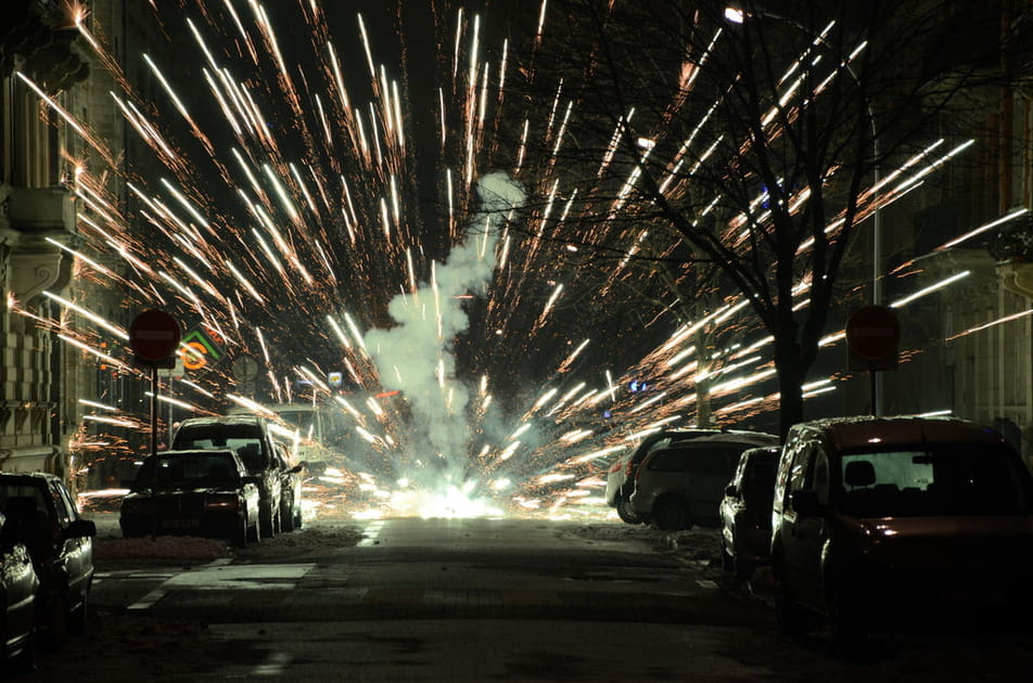 Feu d'artifice &agrave; Strasbourg
