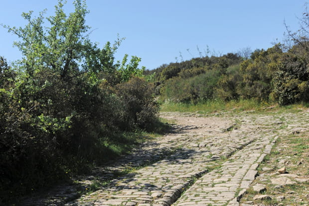 Les vestiges de la Via Domitia