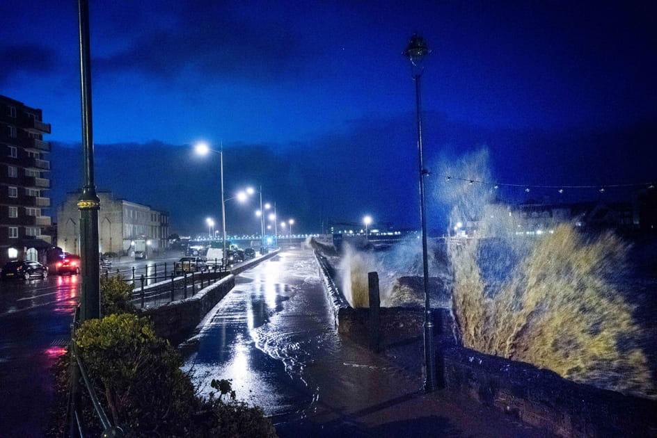 Temp&ecirc;te et mar&eacute;e haute