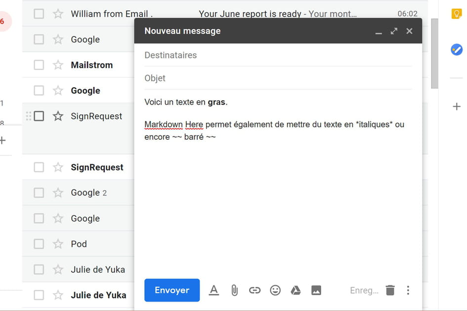 Barrez le texte avec Strikethrough, Etc.