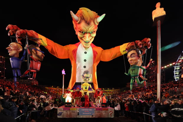 Le char "Monopofric", une caricature des GAFAM