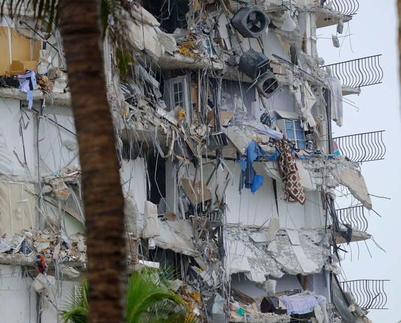 Immeuble effondr&eacute; &agrave; Miami