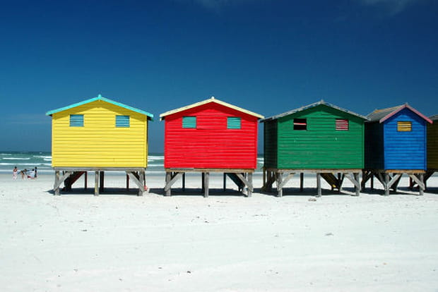 Cabines aux 4 couleurs en Afrique du Sud