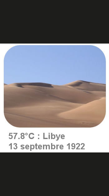Les records de chaleur dans le monde
