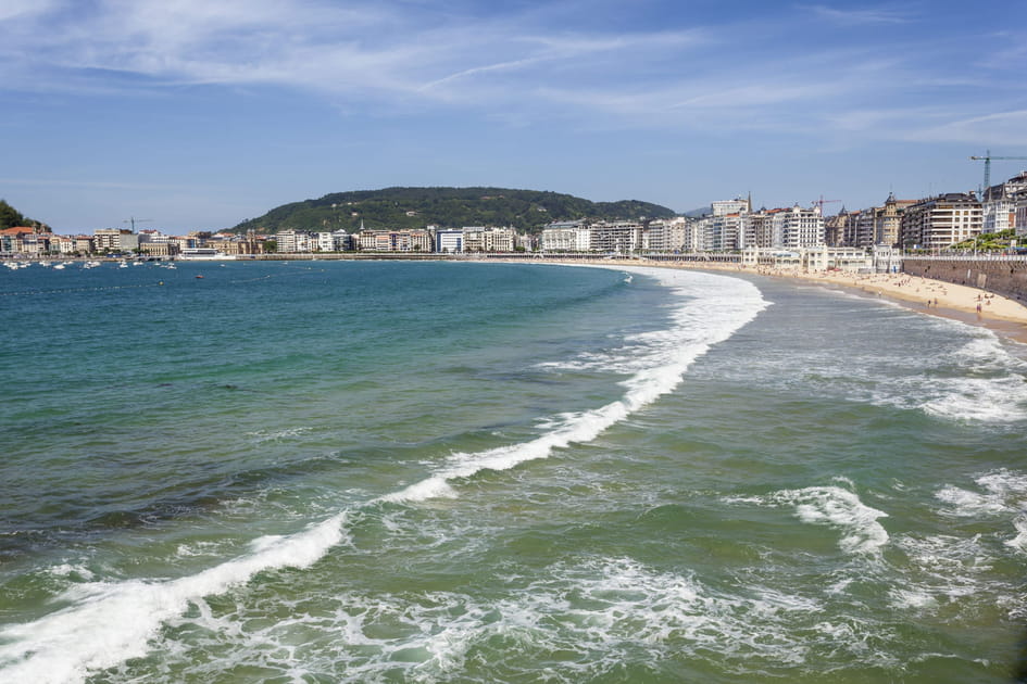 La Concha Beach, en Espagne